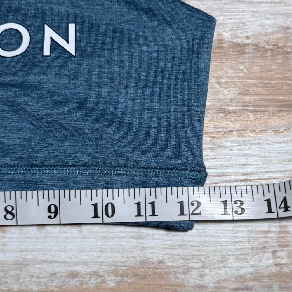 Peloton Heathered Strappy Teal Sports Bra Size Small - Picture 6 of 9